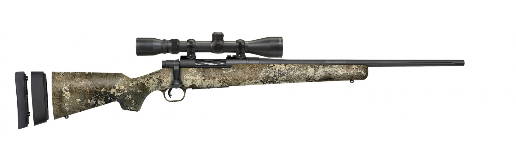 Mossberg Patriot Super Bantam Rifle .308 Win 5rd Magazine 20" Barrel Strata Camo with Scope