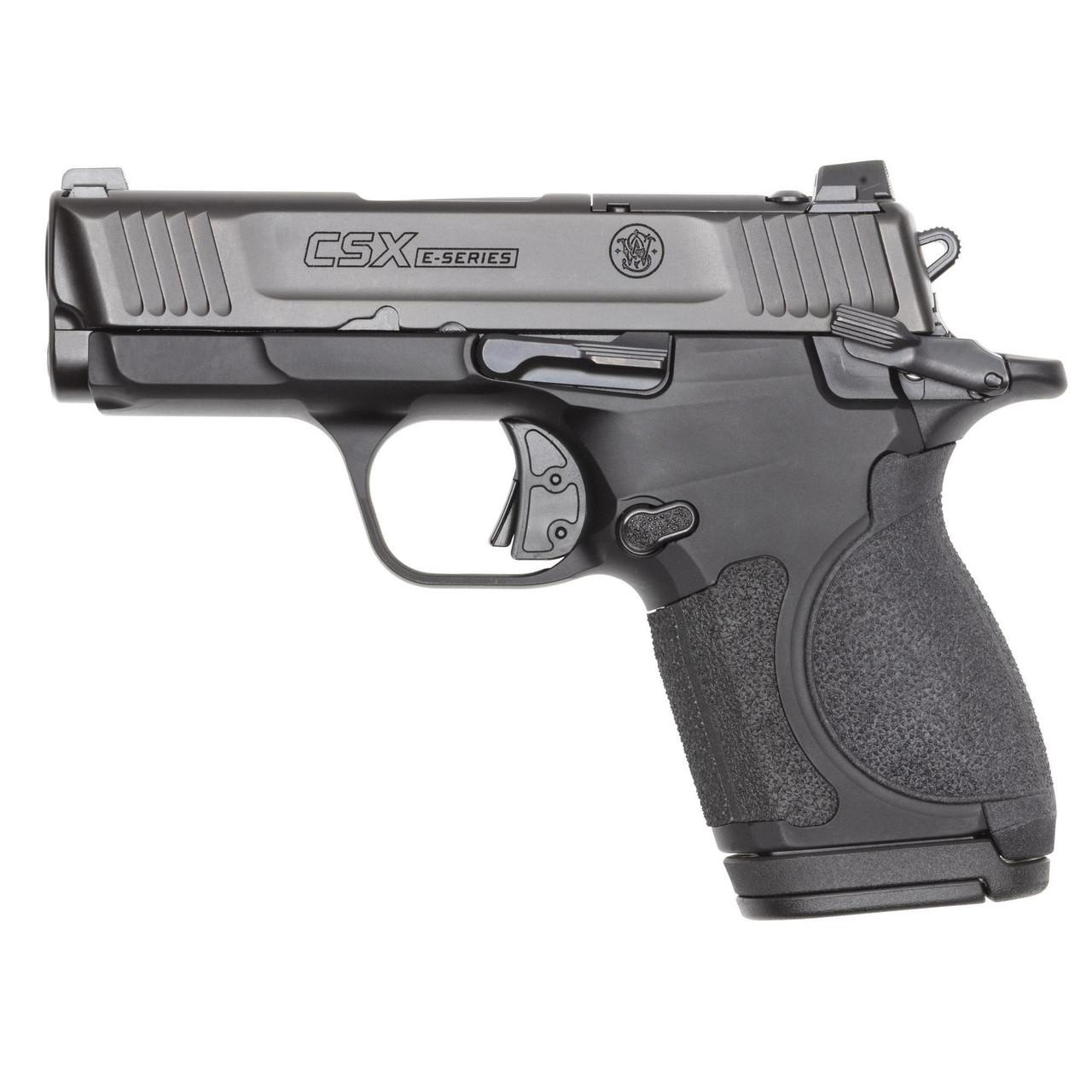 Smith & Wesson Inc. S&W CSX E-Series Handgun 9mm Luger 10(1)/12(1)/17(1)rd Magazines 3.1" Barrel Thumb Safety Black Slide