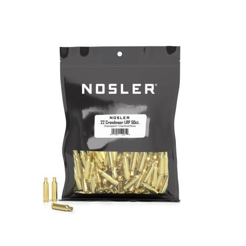 Nosler Unprimed Bulk Brass 22 Creedmoor 50/ct
