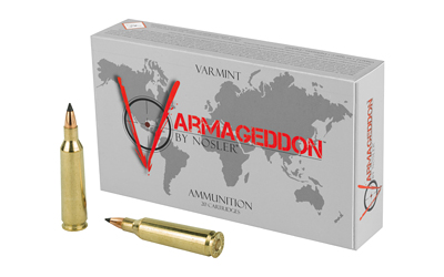 Nosler Varmegeddon Rifle Ammunition .22-250 Rem 55 gr FB Tipped 3550 fps 20/ct