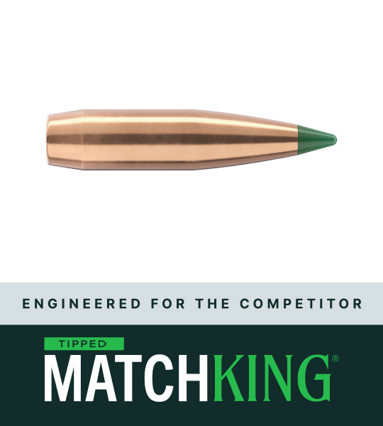 Sierra Matchking Rifle Bullets .30 cal/7.62mm .308" 195 gr TMK Match 100/ct