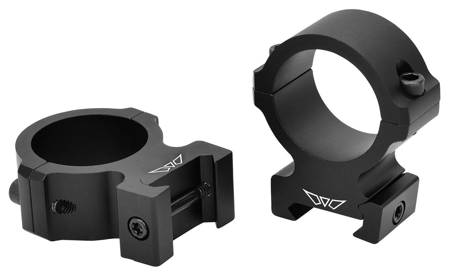 Warne Vapor 2-Piece Horizontal Scope Rings 30mm High Matte