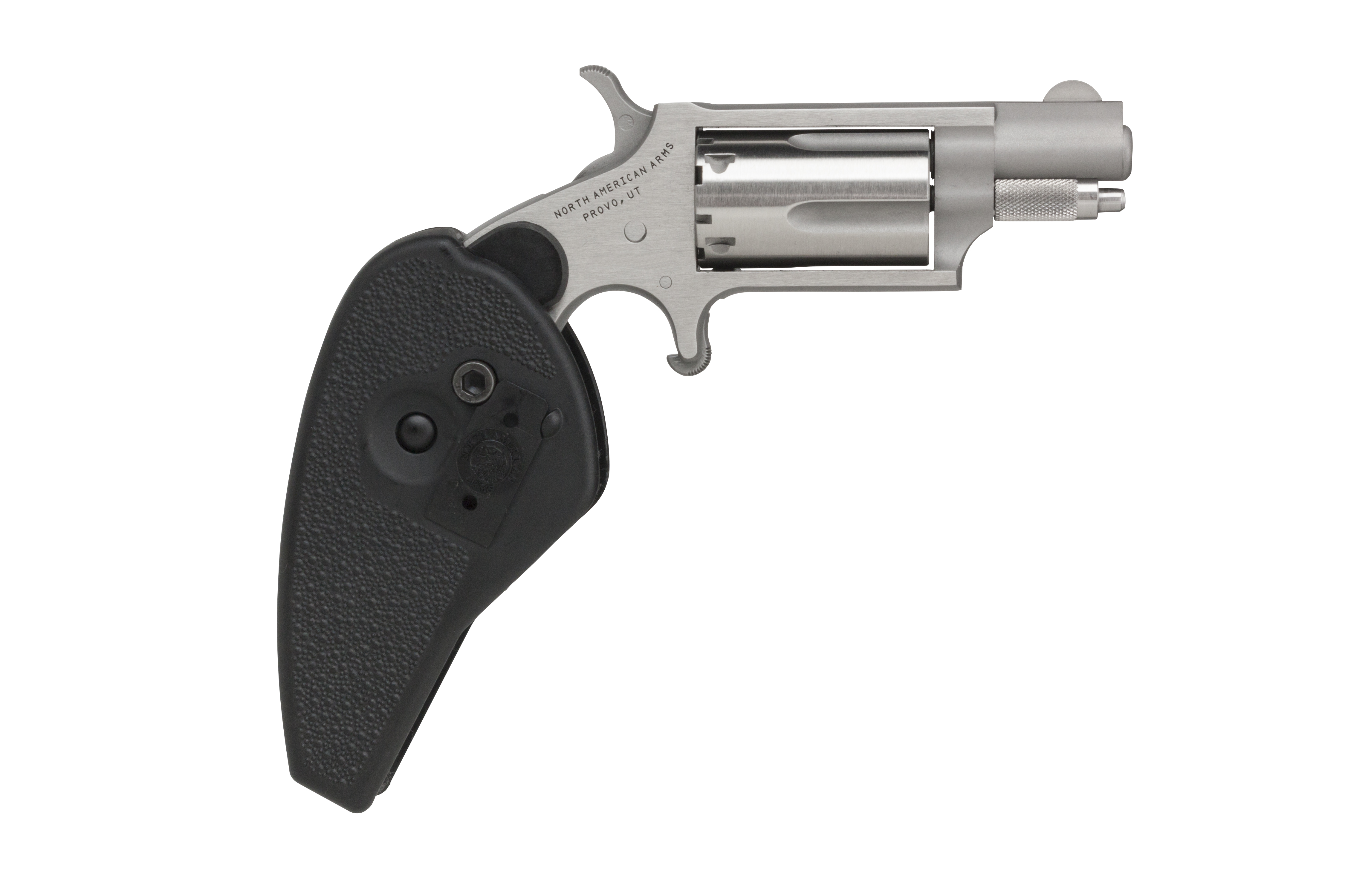 NAA Mini Revolver Handgun 22LR 5rd Capacity 1.125" Barrel Silver with Black Grip