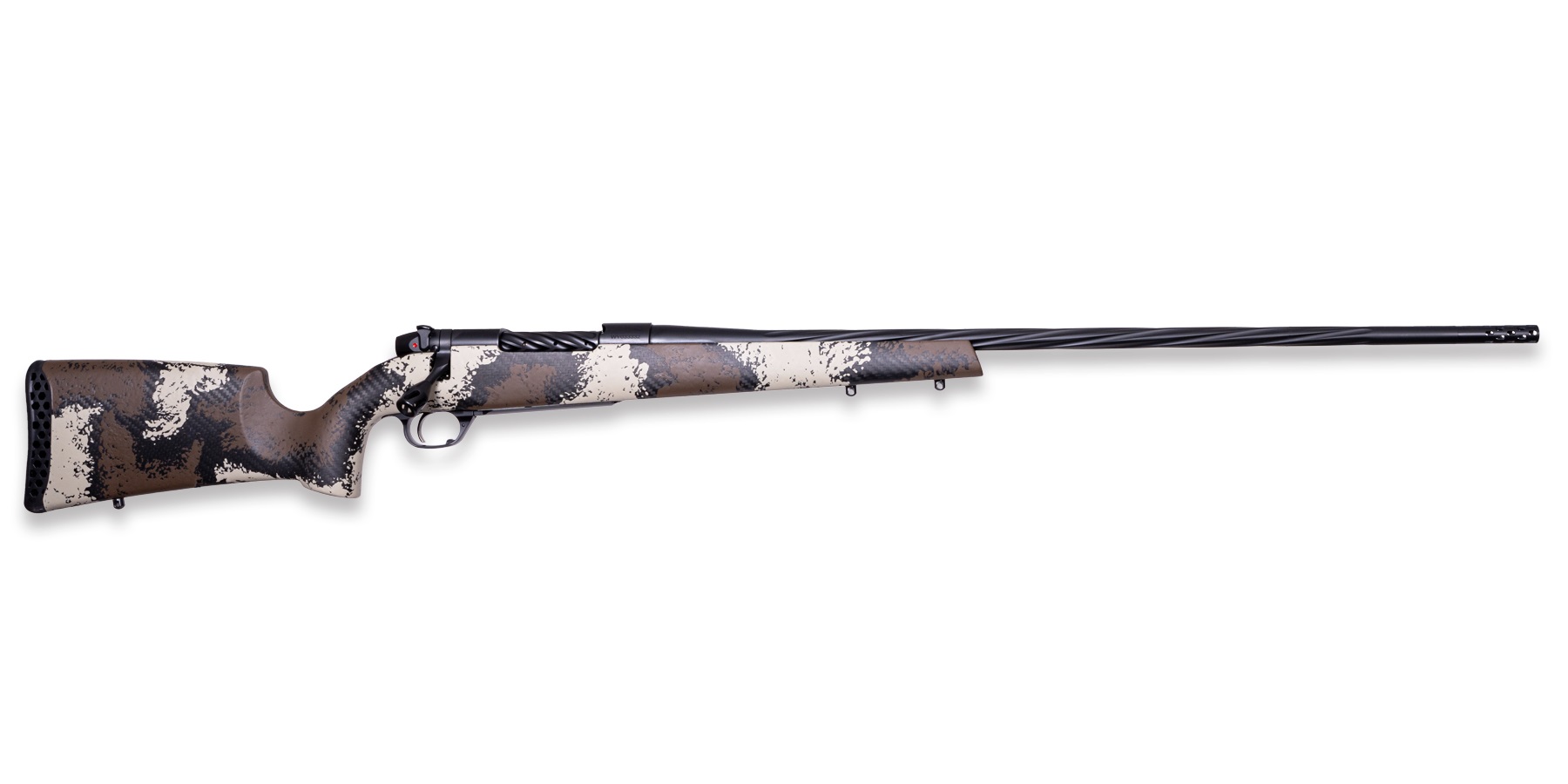Weatherby Mark V High Country 6.5 Wby RPM 4rd Magazine 24" 1/2x28 Threaded Barrel with 2" Muzzle Brake
