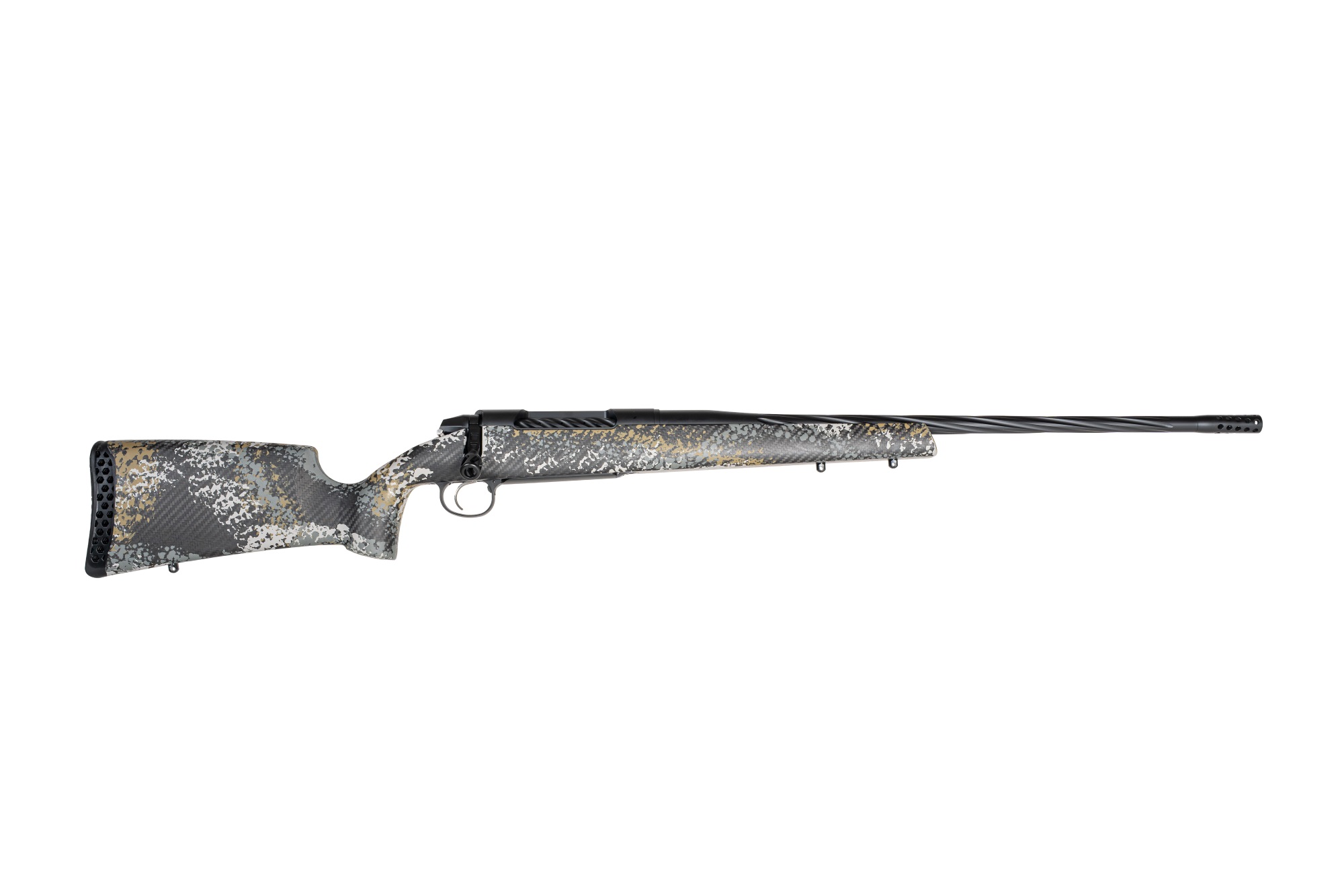 Weatherby 307 Alpine ST Rifle .22 Creedmoor 4rd Magazine 22" 1/2x28 Threaded Barrel with 2" Muzzle Brake Grey with Gold
