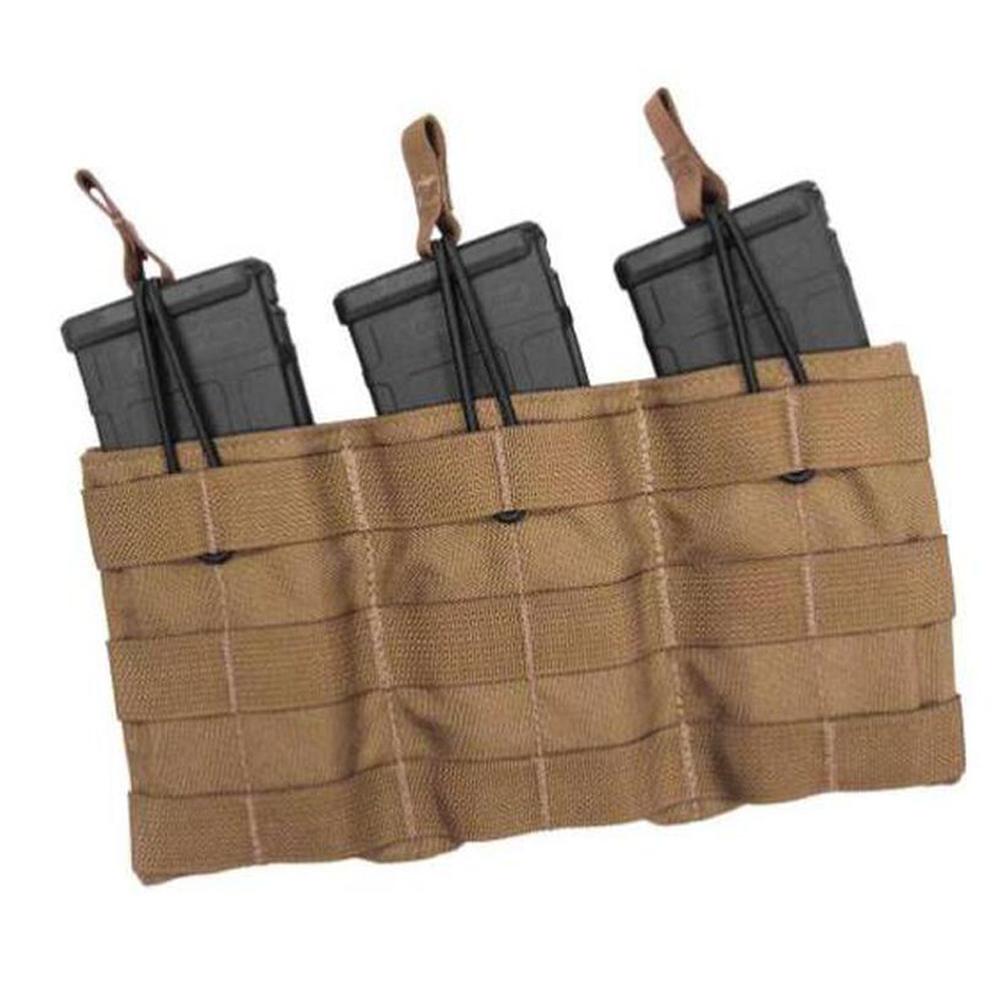 Military Products TacShield Triple Speed Load Rifle Magazine Pouch Coyote Tan