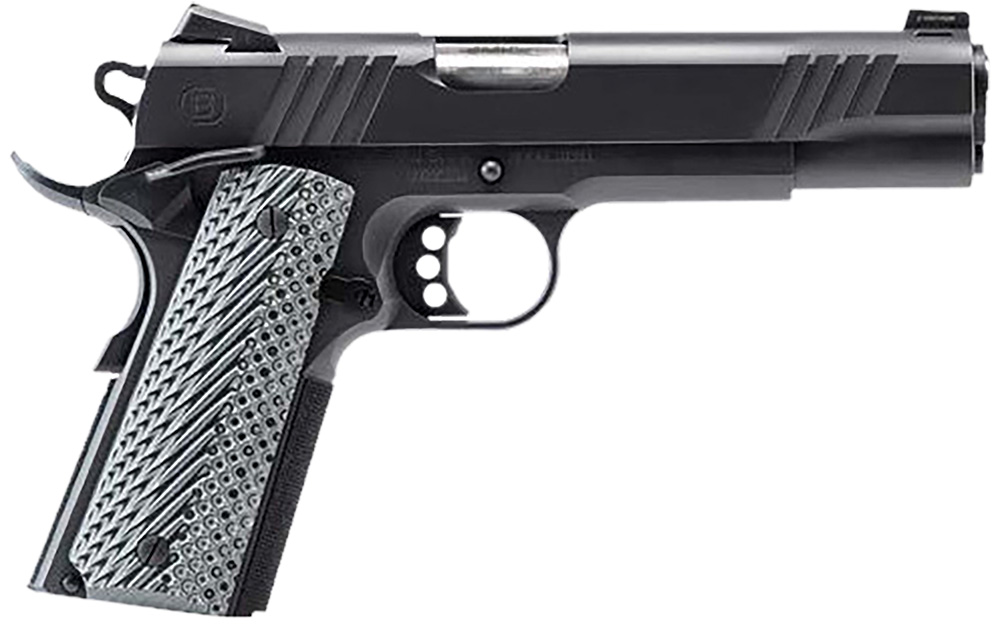 Bersa B1911 Handgun .45 ACP 8rd Magazine 5" Barrel Black with VZ Grips Night Sight