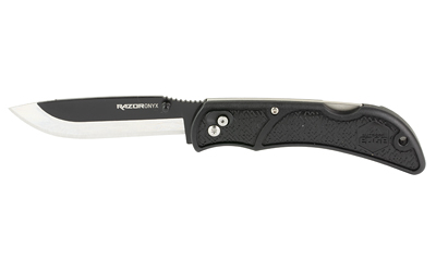 Outdoor Edge Onyx EDC Folding Knife 3-1/2" Drop Point Blades Black