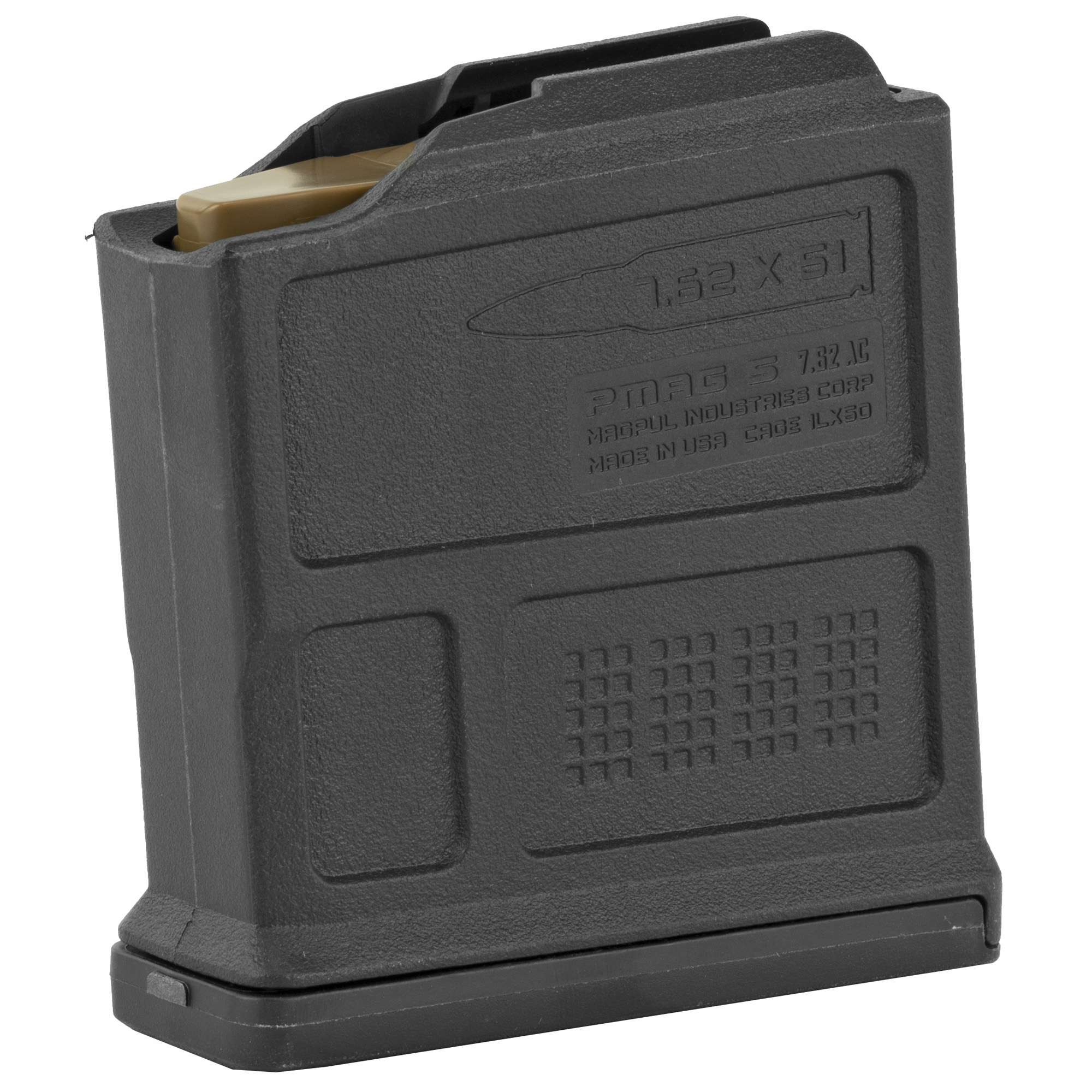 Magpul MAG549-BLK PMAG 7.62 AICS Short Action Rifle Magazine Black 7.62x51mm Nato 5/rd