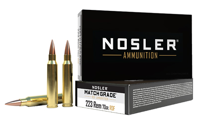 Nosler RDF Match Grade Rifle Ammunition .223 Rem 70gr OTM 2850 fps 20/ct