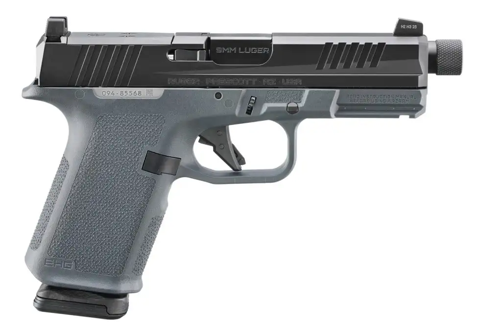Sturm Ruger & Co Ruger RXM Handgun 9mm Luger 15rd Magazine(2) 4.5" Threaded Barrel Stealth Grey Front Night Sight
