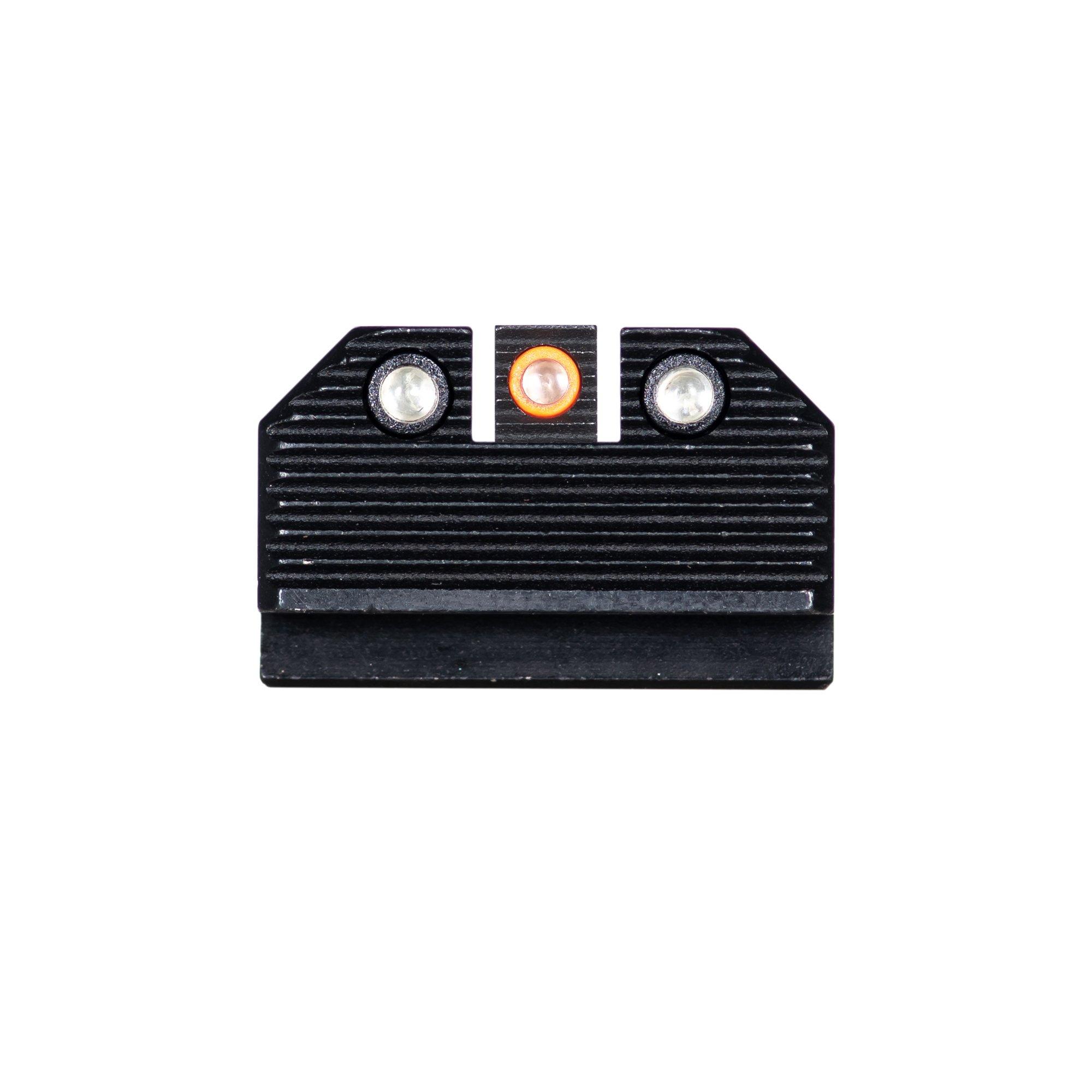 Night Fision Optics Ready Stealth Night Sight Set Orange Front Black Rear for Glock 43x MOS