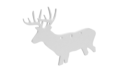 Birchwood Casey AR500 3/8" Silhouette Plate Target 3-Hole Deer