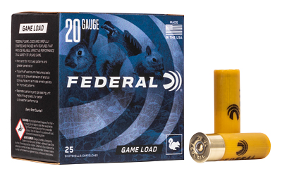 Federal Upland Game Load 20ga 2-3/4" 7/8oz #8 1210 fps 25/ct