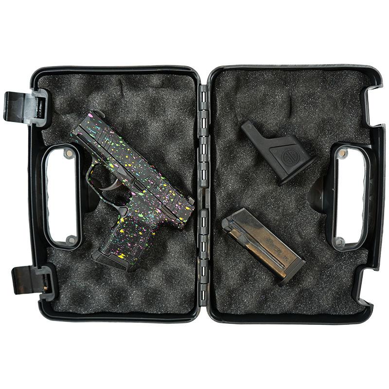 Sig Sauer Exclusive "Multi Color Paint" P365-380 Handgun 380 Auto 10rd Magazine 3.1" Barrel Black Manual Safety