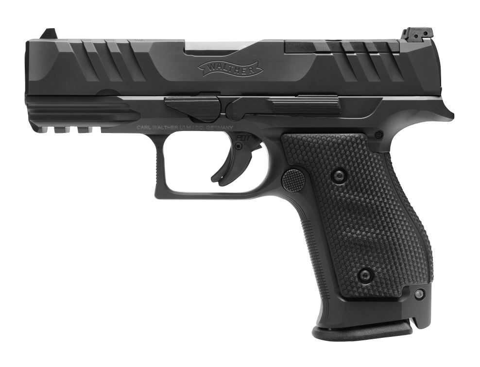 Walther PDP Steel Frame Compact Handgun 9mm Luger 15rd Magazines (3) 4" Barrel Black