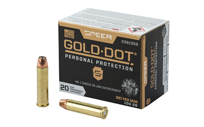 Speer Gold Dot Handgun Ammunition .327 Federal 100 gr HP 1500 fps 20/ct