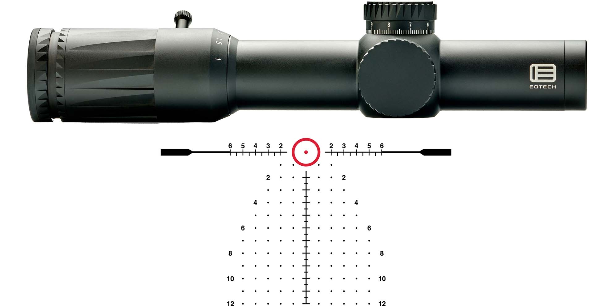 EOTech Vudu Rifle Scope 1-10x28 34mm FFP SR5 DFG Illum. Black