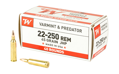Winchester Ammunition WIN USA 22-250 REM 45GR JHP 40/400