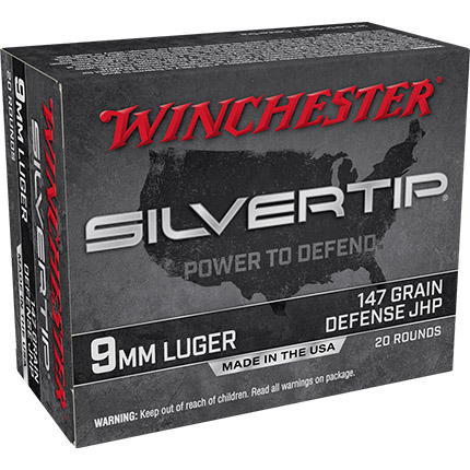 Winchester WIN 9MM 147GR SLVRTP HP 20RD 10BX/CS