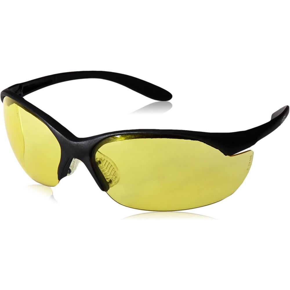 Westchester Protective Gear DBA PIP Global Safety Howard Leight UVEX Vapor II Shooting Glasses Anti-Fog Black with Amber Lens