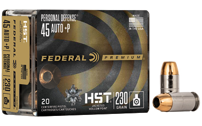 Federal Ammunition FDR 45AP+P 230GR HST JHP 20RD 10BX/CS