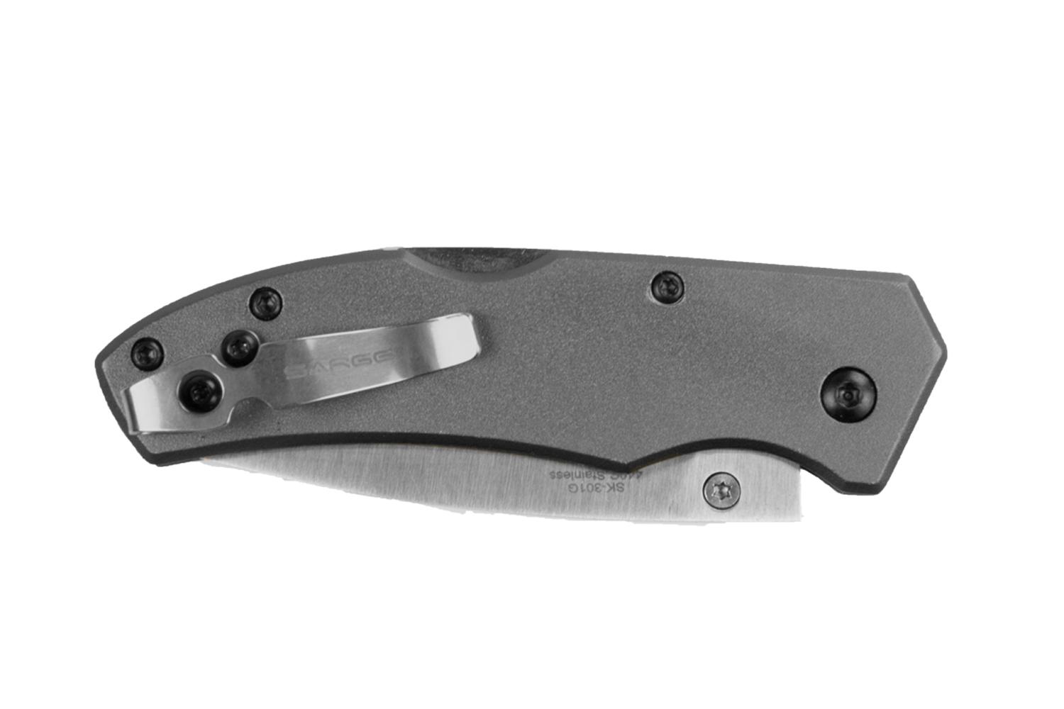 Sarge knives Gray Electro Lock Back Folder