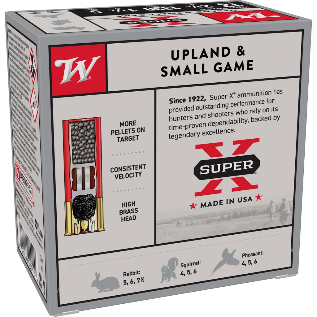 Winchester Super-X High-Brass Shotshells 12 ga 2-3/4" 1-1/4 oz 1330 fps #5 25/ct