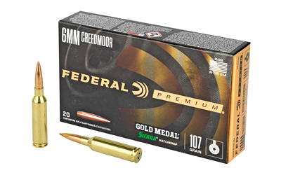 Federal FED GOLD MDL 6MM CM 107GR SMK 20/200