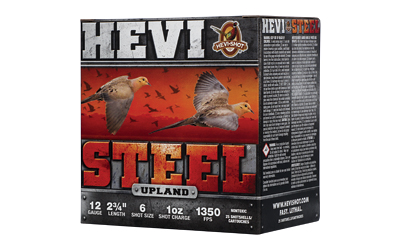 Environ Metal Inc HEVI-Shot HEVI-Steel Upland Shotshells 12ga 2-3/4" 1oz 1350 fps #6 25/ct