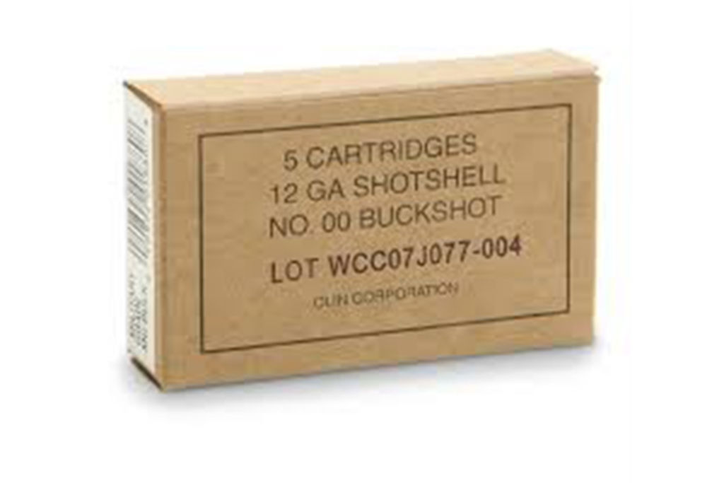 Winchester Military Grade Shotshells 12 ga 2-3/4" 9 plts 1325 fps #00 5/ct