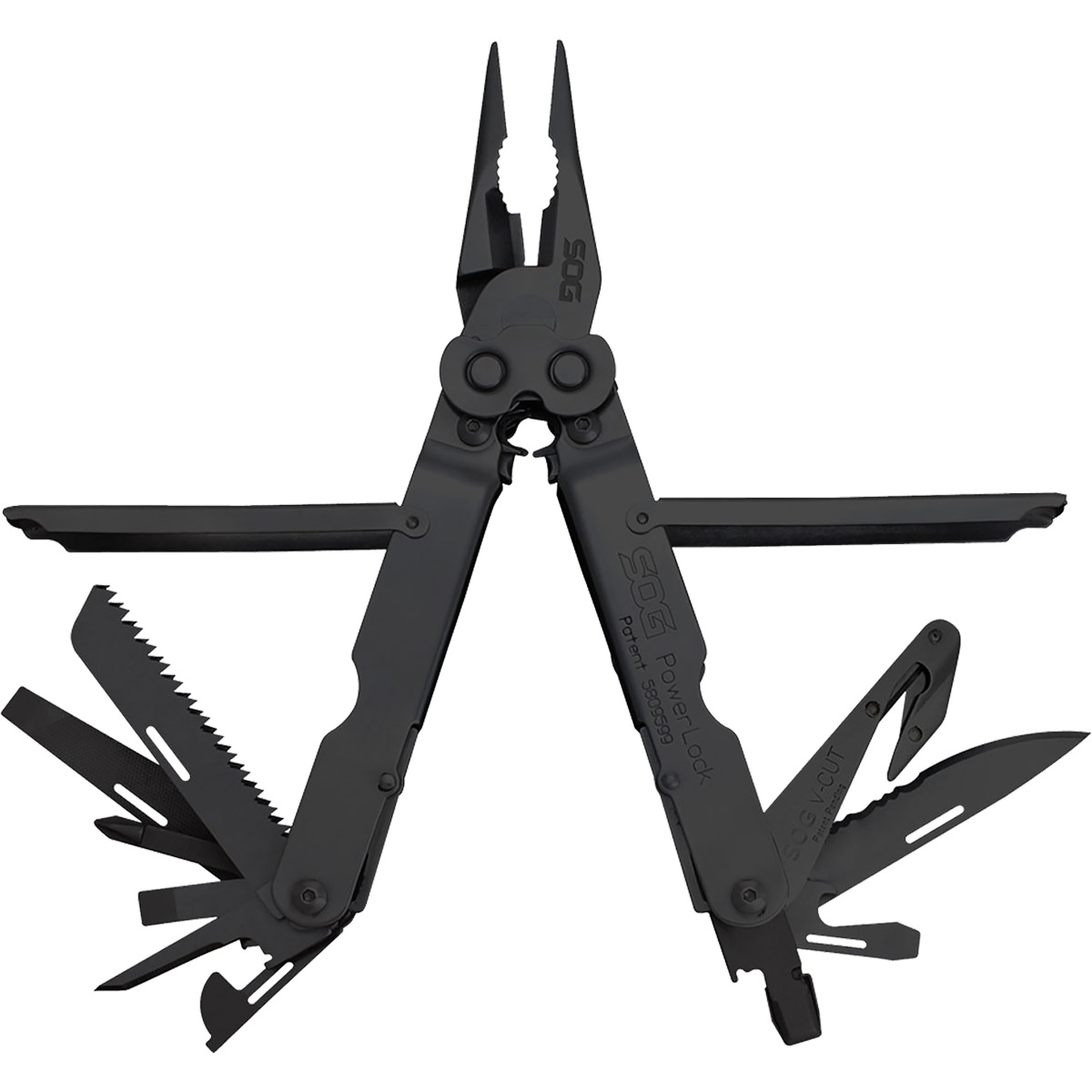 SOG Powerlock V-Cutter Multi-Tool Black with Nylon Pouch