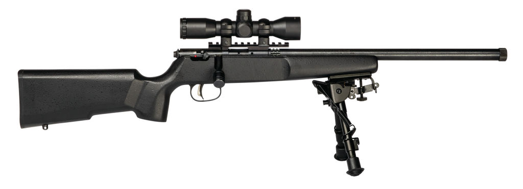 Savage Rascal Series Target XP Rifle .22 LR Single Shot 16.13" Barrel Synthetic Stock-Black Scope and Bi-pod