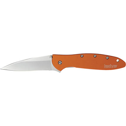 Kershaw Leek Folding Knife 3" Drop Point Blade Orange
