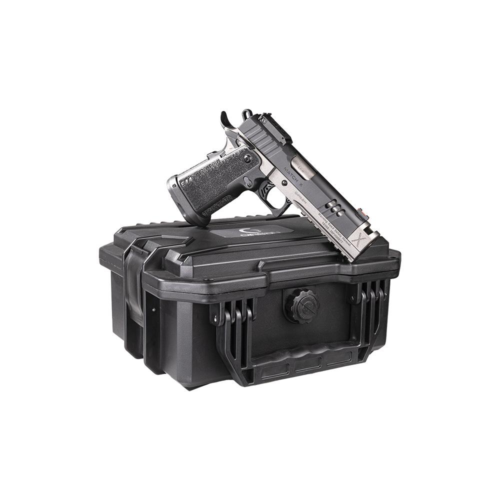 EAA - European American Armory Corp Girsan Witness2311 Match X Handgun 9mm Luger 17rd (1) & 20rd (1) Magazines 5" Barrel Two Tone Tungsten/Black