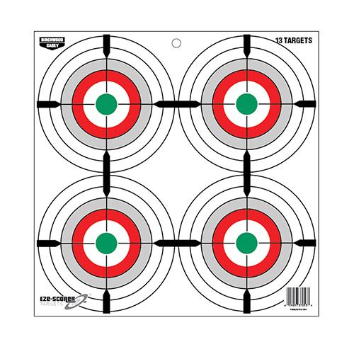 Birchwood Casey EZE-Scorer 12" Multiple Bull's-Eye Paper Target 13/ct