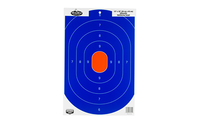 Birchwood Casey Dirty Bird Silhouette Target 12"x18" Blue/Orange 8/ct