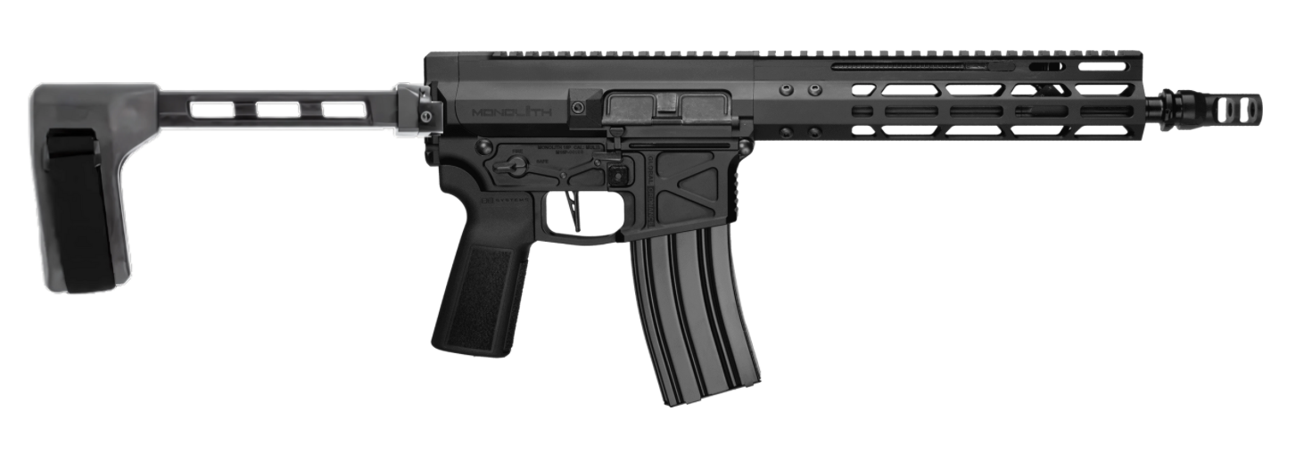 Global Ordnance Monolith Pistol 5.56mm 30rd Magazine 12.5" Barrel SBT Brace Black