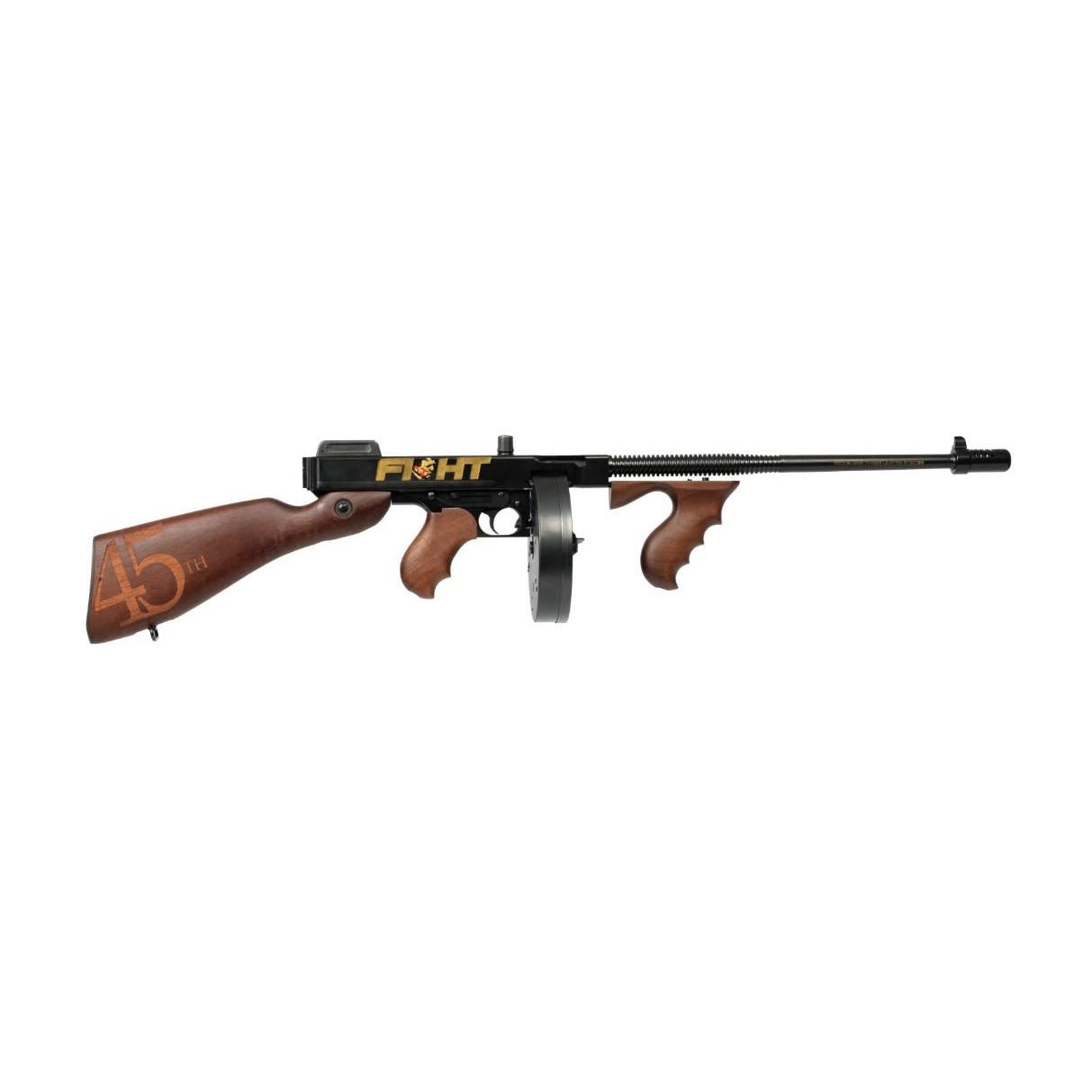 Kahr Arms Auto Ordnance Trump Fight 1927A-1 Rifle .45 cal 20rd Magazine & 50rd Drum Magazine 18" Barrel Engraved Walnut Stock