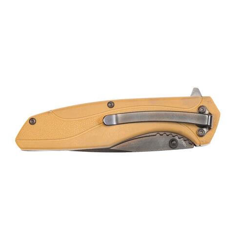 Battenfeld Knives Smith & Wesson 1084312 Drop Point Folding Knife 3 1/2" Blade FDE