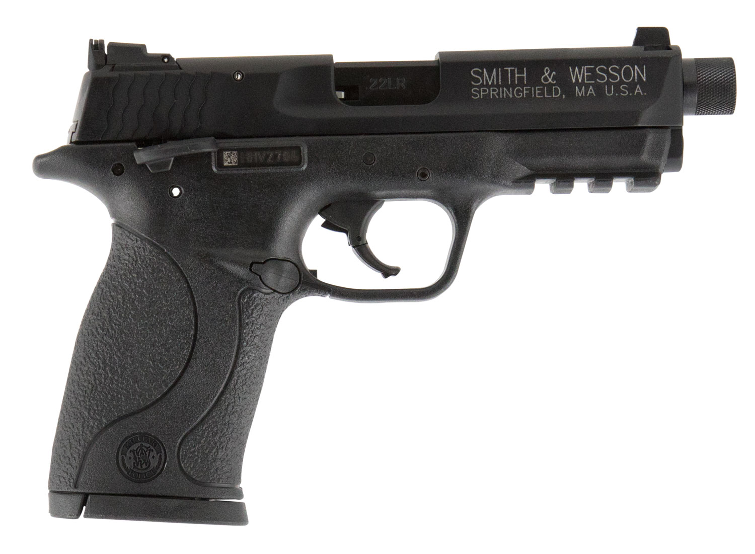 SMITH & WESSON M&P22 CMPCT 22LR 3.6" PSTL BLK THRDD 10RD