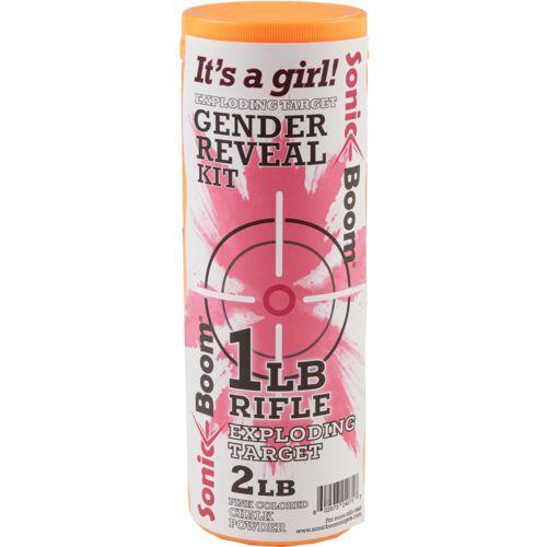 JERENT ENTERPRISES SONIC BOOM Exploding Rifle Target - Gender Reveal Kit - Girl