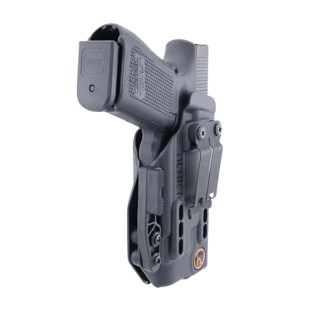 Henry Holsters Ember AIWB/IWB Holster for Glock 17/19/23 9mm Luger/.40 TLR-7 SUB Black Ambi