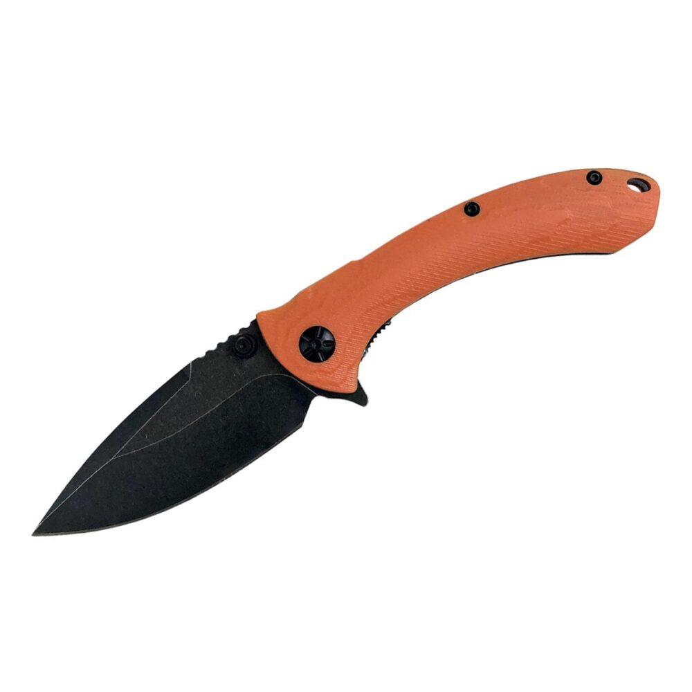 Rock Ridge Outdoors ABKT Elite Shadow Protector II Folding Knife 3-1/2" Drop Point Blade Orange