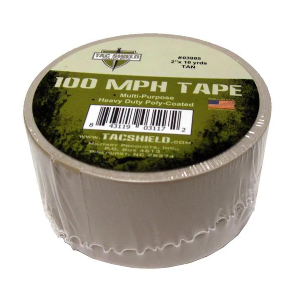 Military Products Tacshield 100 MPH Heavy Duty Tape 10 Yards Tan