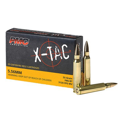 PMC 5.56X 55gr. FMJ BT