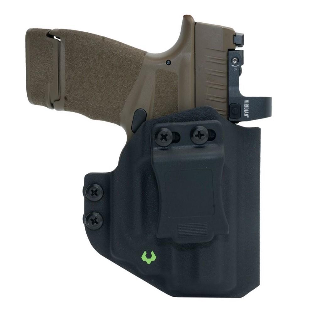 Viridian E Series Green Laser Black Springfield Hellcat Pro with Kydex IWB Holster Black RH