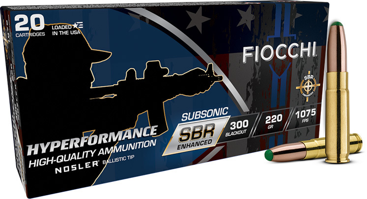 Fiocchi FIO 300BLK 220GR SBR BT 20RD 10BX/CS