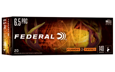 Federal Fusion Tipped Rifle Ammunition 6.5 PRC 140gr PT 2975 fps 20/ct