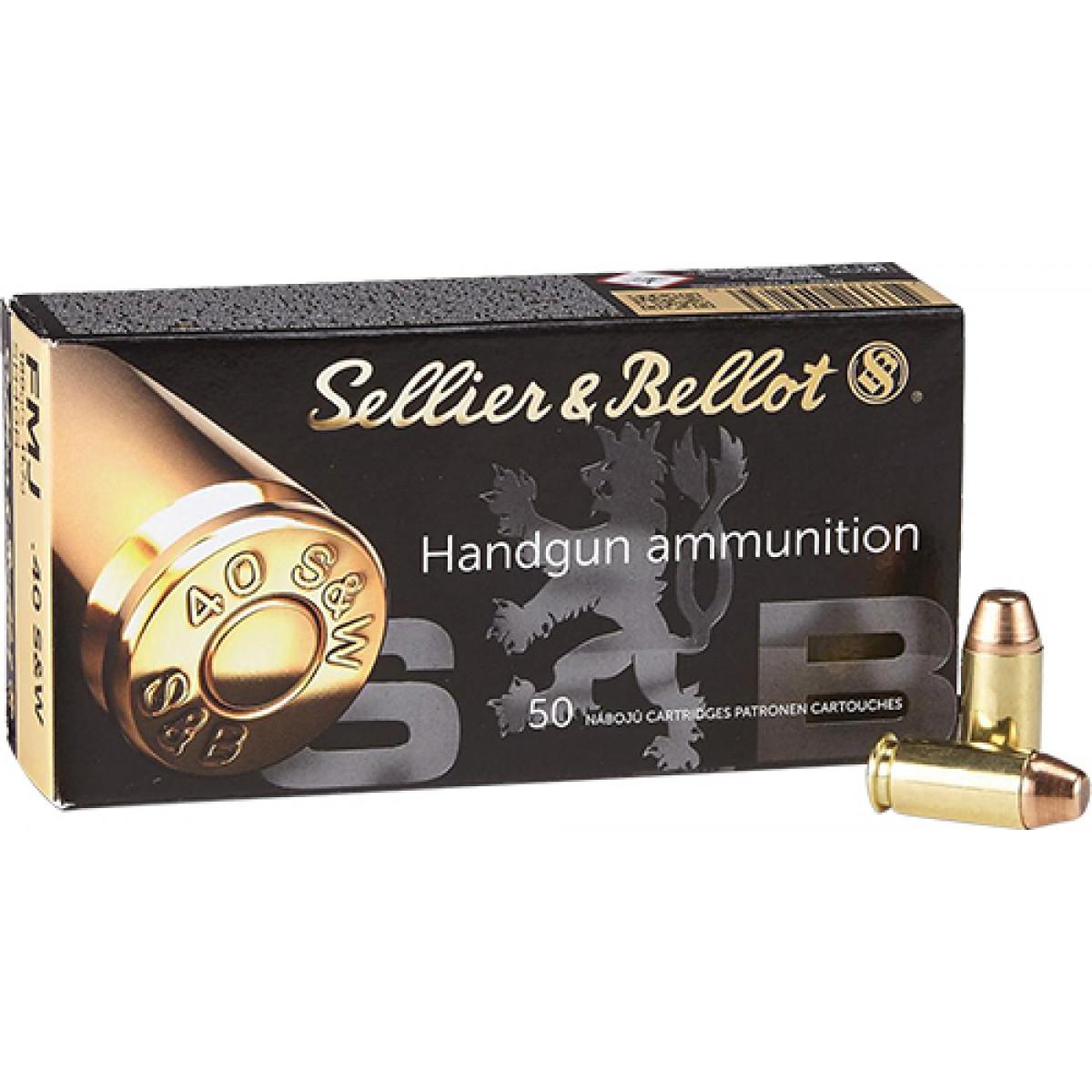 Mag-Tech/Sellier- Bellot Sellier & Bellot Pistol & Revolver Ammo .40 S&W 180 gr FMJ 965 fps 1000/ct Case